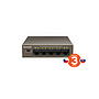 Produkt Tenda TEF1105P-4-63W PoE AT Switch 63Watt, 5xRJ45 Switch s 4xPoE 802.3at, 10/100Mbps,Kov - Tenda - Switche