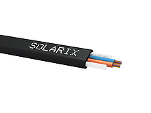 Produkt Plochý DROP kabel Solarix 24vl 9/125 PE F<sub>ca</sub> černý SXKO-FLAT-DROP-24-OS-PE - Solarix - Kabel optický