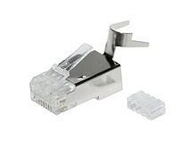 Produkt Konektor RJ45 CAT6 STP 8p8c stíněný skládaný na drát KRJS45/6SLD - Solarix - Konektory