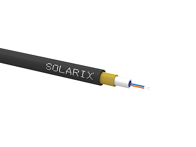Produkt ZafukovacÃ­ kabel MINI Solarix 02vl 9/125 HDPE Fca ÄernÃ½ SXKO-MINI-2-OS-HDPE - Solarix - Kabel optickÃ½