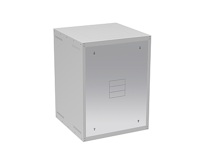 Produkt Rozvaděč nástěnný GrandN 16U 600mm, dveře plech, RAL 7035, GrandN-16U-66-21-G - Solarix - Nástěnné 19"