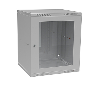 Produkt RozvadÄÄ nÃ¡stÄnnÃ½ sklÃ¡danÃ½ SENSA LITE 12U 450mm, dveÅe sklo, RAL 7035, SENSA-L-12U-545-11-G - Solarix - NÃ¡stÄnnÃ© 19"