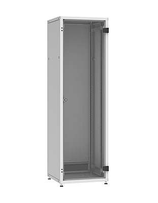 Produkt RozvadÄÄ LC-50 42U, 600x600 RAL 7035, sklenÄnÃ© dveÅe - Solarix - StojanovÃ© 19"