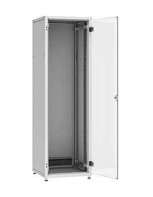 Produkt Rozvaděč LC-50 42U, 600x600 RAL 7035, skleněné dveře - Solarix - Stojanové 19"