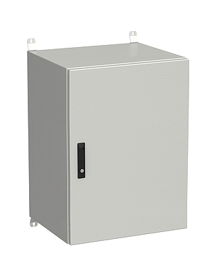 Produkt RozvadeÄ nÃ¡stÄnnÃ½ venkovnÃ­ LC-20 18U 600x500 plechovÃ© dveÅe 3bodovÃ½ zÃ¡mek LC-20-18U-65-22-G - Solarix - VenkovnÃ­ s vyÅ¡Å¡Ã­m IP