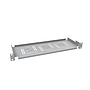 Produkt Police 19" 1U 150mm ukládací plato RAL 7035 úchyt na přední lišty UP-01-G - Solarix - 19" příslušenství