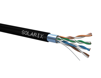 Produkt Instalační kabel Solarix CAT5E FTP PE Fca 100m/box SXKD-5E-FTP-PE - Solarix - Kabely drát