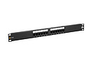 Produkt 19" patch panel Solarix 12 x RJ45 CAT5E UTP 150 MHz černý 1U SX12-5E-UTP-BK - Solarix - Patch panely