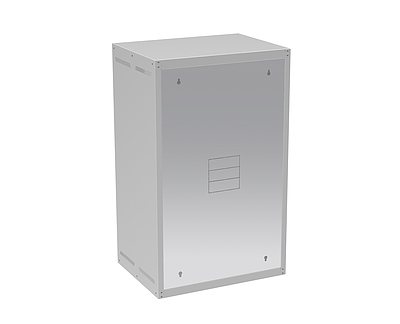 Produkt Rozvaděč nástěnný GrandN 20U 450mm, dveře plech, RAL 7035, GrandN-20U-645-21-G - Solarix - Nástěnné 19"