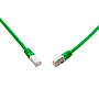 Produkt 10G patch kabel CAT6A SFTP LSOH 0,5m zelený non-snag-proof C6A-315GR-0,5MB - Solarix - Patch kabely