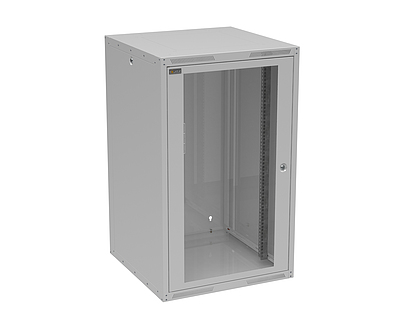 Produkt RozvadÄÄ nÃ¡stÄnnÃ½ GrandN DUO 20U 600mm, dveÅe sklo, RAL 7035, GrandND-20U-66-11-G - Solarix - NÃ¡stÄnnÃ© 19"