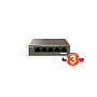 Produkt Tenda TEG1105P-4-63W 5xRJ45 Switch s 4xPoE 802.3af/at, 10/100/1000Mbps, celkem 63W,Kov - Tenda - Switche