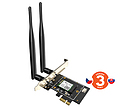 Produkt Tenda E33 Wireless AX5400 PCI Express Adapter, WiFi 6E, 802.11ax/ac/a/b/g/n, 5378Mbps - Tenda - Wi-Fi adaptéry