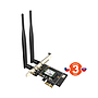 Produkt Tenda E33 Wireless AX5400 PCI Express Adapter, WiFi 6E, 802.11ax/ac/a/b/g/n, 5378Mbps - Tenda - Wi-Fi adaptéry