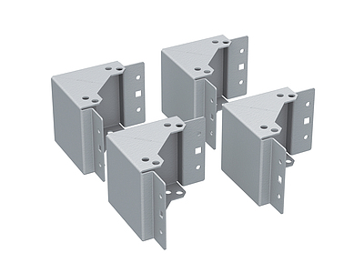 Produkt UniverzÃ¡lnÃ­ sada rohÅ¯ podstavcÅ¯ vÃ½Å¡ky 100mm vÄ. montÃ¡Å¾nÃ­ sady RAL7035 - Solarix - PÅÃ­sluÅ¡enstvÃ­