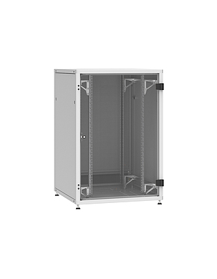 Produkt RozvadÄÄ LC-50 24U, 800x800 RAL 7035, sklenÄnÃ© dveÅe - Solarix - StojanovÃ© 19"