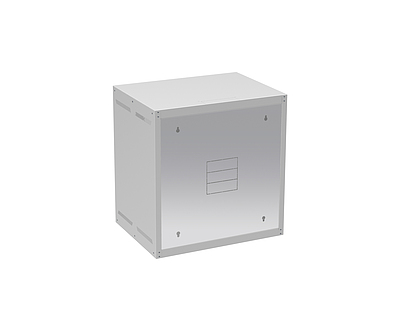 Produkt Rozvaděč nástěnný GrandN 12U 450mm, dveře plech, RAL 7035, GrandN-12U-645-21-G - Solarix - Nástěnné 19"