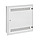 Produkt Rozvaděč SOHO LC-18 do zdi s lištami 2U, 4U a 11U, 550x550 bílá RAL9003 s rámečkem k zazdění - Solarix - Nástěnné 19"