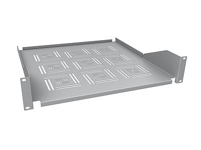 Produkt Police 19" 2U 450mm uklÃ¡dacÃ­ plato RAL 7035 Ãºchyt na pÅednÃ­ liÅ¡ty UP-24-G - Solarix - 19" pÅÃ­sluÅ¡enstvÃ­