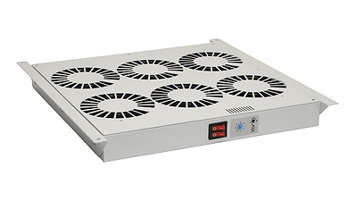 Produkt VentilaÄnÃ­ jednotka univerzÃ¡lnÃ­ 6 ventilÃ¡torÅ¯ s termostatem RAL7035 do stropu i do dna VJ-R6 - Solarix - PÅÃ­sluÅ¡enstvÃ­