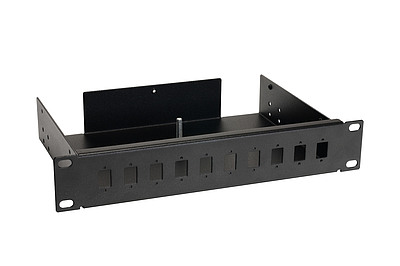 Produkt Vana optická 10" 1U BK včetně čela SC 10 portů simplex FO-10-1-10SCS-B - Solarix - Optické vany a čela