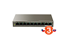 Produkt Tenda TEF1110P-8-102W 10xRJ45 Switch(8xPoE 802.3af/at 10/100Mbps,2x Uplink 1Gbs),102W - Tenda - Switche