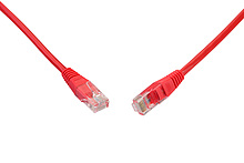 Produkt Patch kabel CAT5E UTP PVC 5m červený non-snag-proof C5E-155RD-5MB - Solarix - Patch kabely