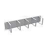 Produkt Vyvazovací panel 19" 2U RAL 7035 ocelový VP-05-2-00-G - Solarix - 19" příslušenství