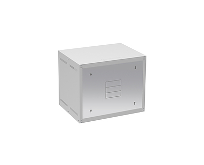 Produkt Rozvaděč nástěnný GrandN 9U 450mm, dveře plech, RAL 7035, GrandN-9U-645-21-G - Solarix - Nástěnné 19"