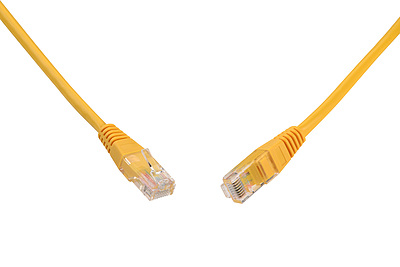 Produkt Patch kabel CAT5E UTP PVC 1m Å¾lutÃ½ non-snag-proof C5E-155YE-1MB - Solarix - Patch kabely