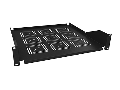 Produkt Police 19" 2U 450mm uklÃ¡dacÃ­ plato BK Ãºchyt na pÅednÃ­ liÅ¡ty UP-24-B - Solarix - 19" pÅÃ­sluÅ¡enstvÃ­