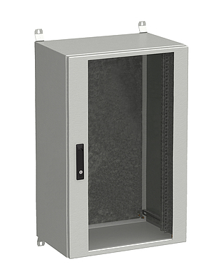 Produkt RozvadeÄ nÃ¡stÄnnÃ½ venkovnÃ­ LC-20 21U 600x400 prosklenÃ© dveÅe 3bodovÃ½ zÃ¡mek LC-20-21U-64-12-G - Solarix - VenkovnÃ­ s vyÅ¡Å¡Ã­m IP