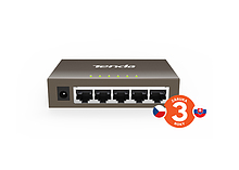 Produkt Tenda TEG1005D 5-Port Gigabit Ethernet Switch, 10/100/1000Mbps, Kov, Fanless - Tenda - Switche