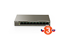 Produkt Tenda TEF1109P-8-63W PoE AT Switch 63Watt, 9xRJ45 Switch s 8xPoE 802.3at, 10/100Mbps, Fanless, Kov - Tenda - Switche