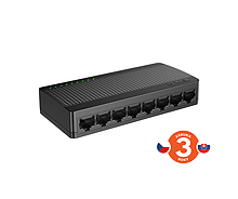 Produkt Tenda SG108M  8-portový Gigabit Ethernet Switch, 10/100/1000Mbps, Plast, Desktop - Tenda - Switche