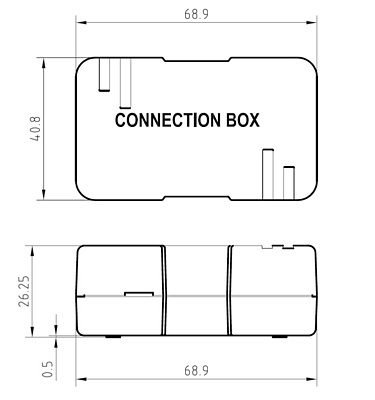 Produkt Spojovací box CAT6 UTP 8p8c LSA+/Krone KRJ45-VEB6 - Solarix - Spojovací boxy