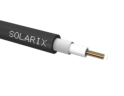 Produkt UniverzÃ¡lnÃ­ kabel CLT Solarix 12vl 50/125 LSOH E<sub>ca</sub> OM2 ÄernÃ½ SXKO-CLT-12-OM2-LSOH - Solarix - Kabel optickÃ½
