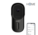 Produkt iGET HOME Doorbell DS1 Black - inteligentní bateriový videozvonek s FullHD přenosem obrazu a zvuku - iGET - Chytrá domácnost