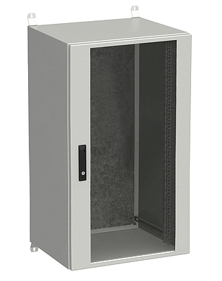 Produkt RozvadeÄ nÃ¡stÄnnÃ½ venkovnÃ­ LC-20 24U 600x500 prosklenÃ© dveÅe 3bodovÃ½ zÃ¡mek LC-20-24U-65-12-G - Solarix - VenkovnÃ­ s vyÅ¡Å¡Ã­m IP