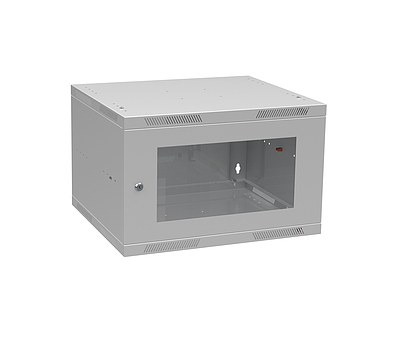 Produkt RozvadÄÄ nÃ¡stÄnnÃ½ sklÃ¡danÃ½ SENSA LITE 6U 450mm, dveÅe sklo, RAL 7035, SENSA-L-6U-545-11-G - Solarix - NÃ¡stÄnnÃ© 19"