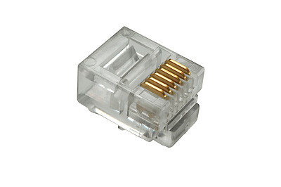 Produkt Konektor RJ12 CAT3 UTP 6p6c nestÃ­nÄnÃ½ nesklÃ¡danÃ½ na licnu KRJ12/100 - Solarix - Konektory