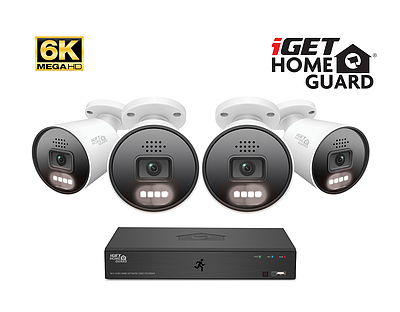 Produkt iGET HOMEGUARD HGNVK88604 - PoE 6K MegaHD NVR CCTV 8CH + 4x kamera - iGET - Zabezpečení