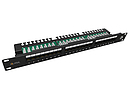 Produkt 19" patch panel Solarix 24 x RJ45 CAT5E UTP s vyvazovací lištou 1U SX24L-5E-UTP-BK-N - Solarix - Patch panely