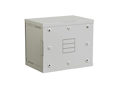 Produkt Rozvaděč nástěnný SENSA 9U 400mm, dveře sklo, RAL 7035, SENSA-9U-64-11-G - Solarix - Nástěnné 19"