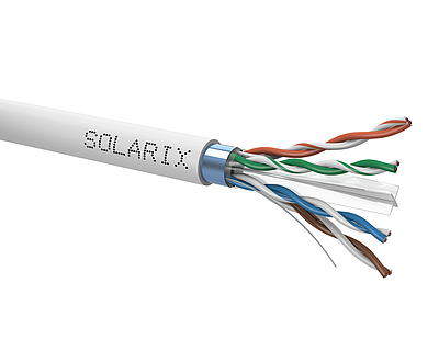 Produkt InstalaÄnÃ­ kabel Solarix CAT6 FTP PVC E<sub>ca</sub> 500m/cÃ­vka SXKD-6-FTP-PVC - Solarix - Kabely drÃ¡t