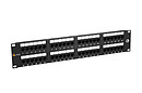 Produkt 19" patch panel Solarix 48 x RJ45 CAT5E UTP 150 MHz černý 2U SX48-5E-UTP-BK - Solarix - Patch panely