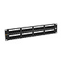 Produkt 19" patch panel Solarix 48 x RJ45 CAT5E UTP 150 MHz černý 2U SX48-5E-UTP-BK - Solarix - Patch panely