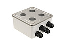 Produkt Průmyslový box Solarix s nerez čelem pro 4 x zásuvkový modul IP67 SX4-IN-0-GY - Solarix - Zásuvky