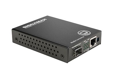 Produkt 100-1600SD Signamax media konvertor 10/100/1000M RJ45 na 100/1000M SFP - Signamax - Konvertory