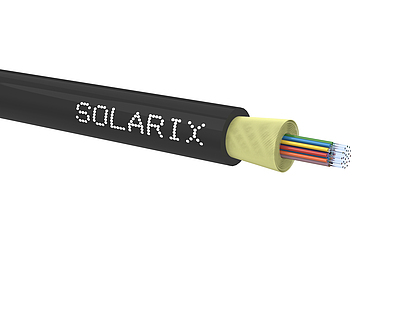 Produkt DROP1000 kabel Solarix 24vl 9/125 3.9mm LSOH E<sub>ca</sub> černý 1000m SXKO-DROP-24-OS-LSOH - Solarix - Kabel optický